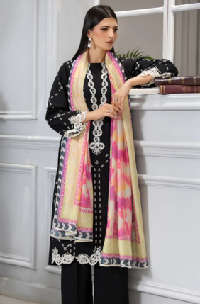 Rang e Bahar – Embroidered Lawn Suit with Farshi Shalwar