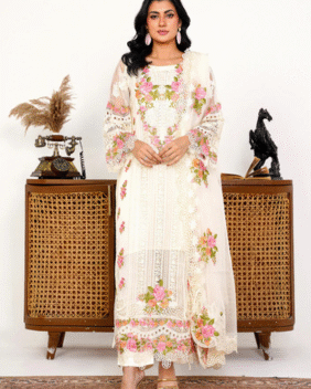 Organza 001-IVORY FORMAL DRESS