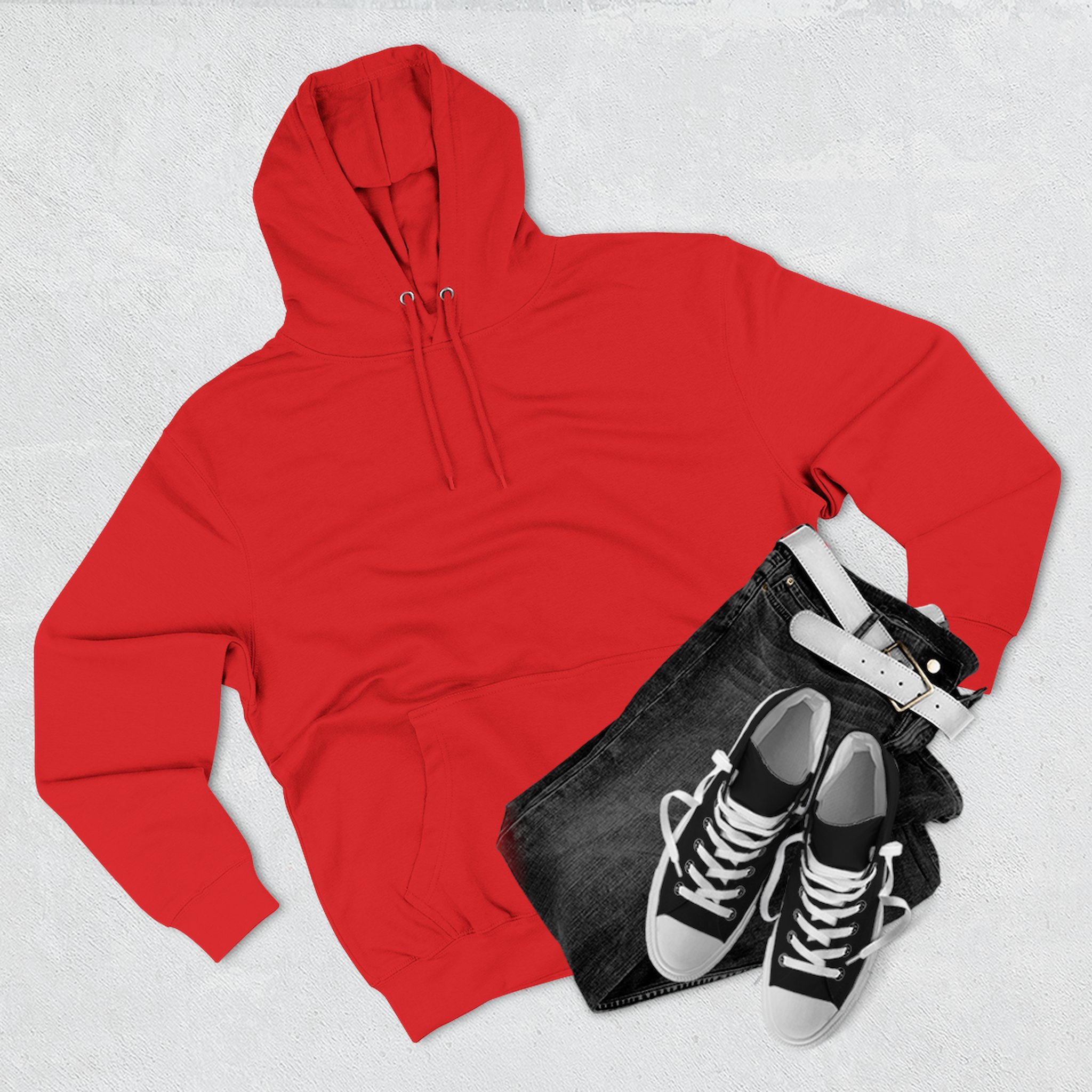 Three Panel Fleece Hoodie - Image 3