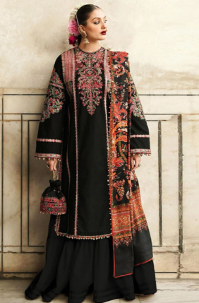 Dhanak 3-Piece Suit with Wool Shaw