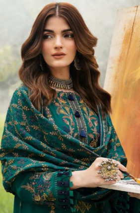 Dhanak 3-Piece Suit with Embroidered