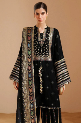 Dhanak 3-Piece Suit with Heavy Embroidered