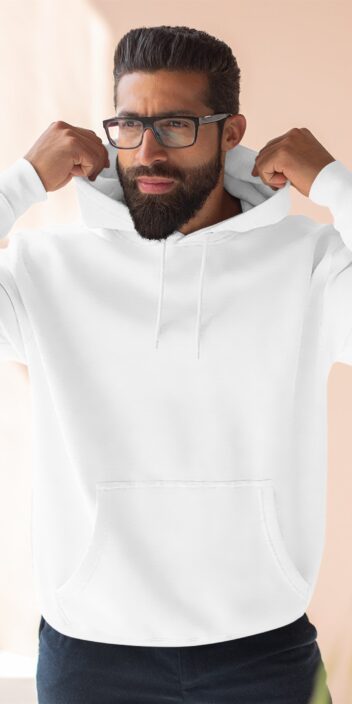 Three-Panel Fleece Hoodie