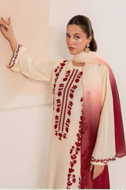 Dhanak 3-Piece Suit with Wool Shawl - Image 4